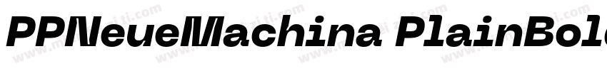 PPNeueMachina PlainBold字体转换